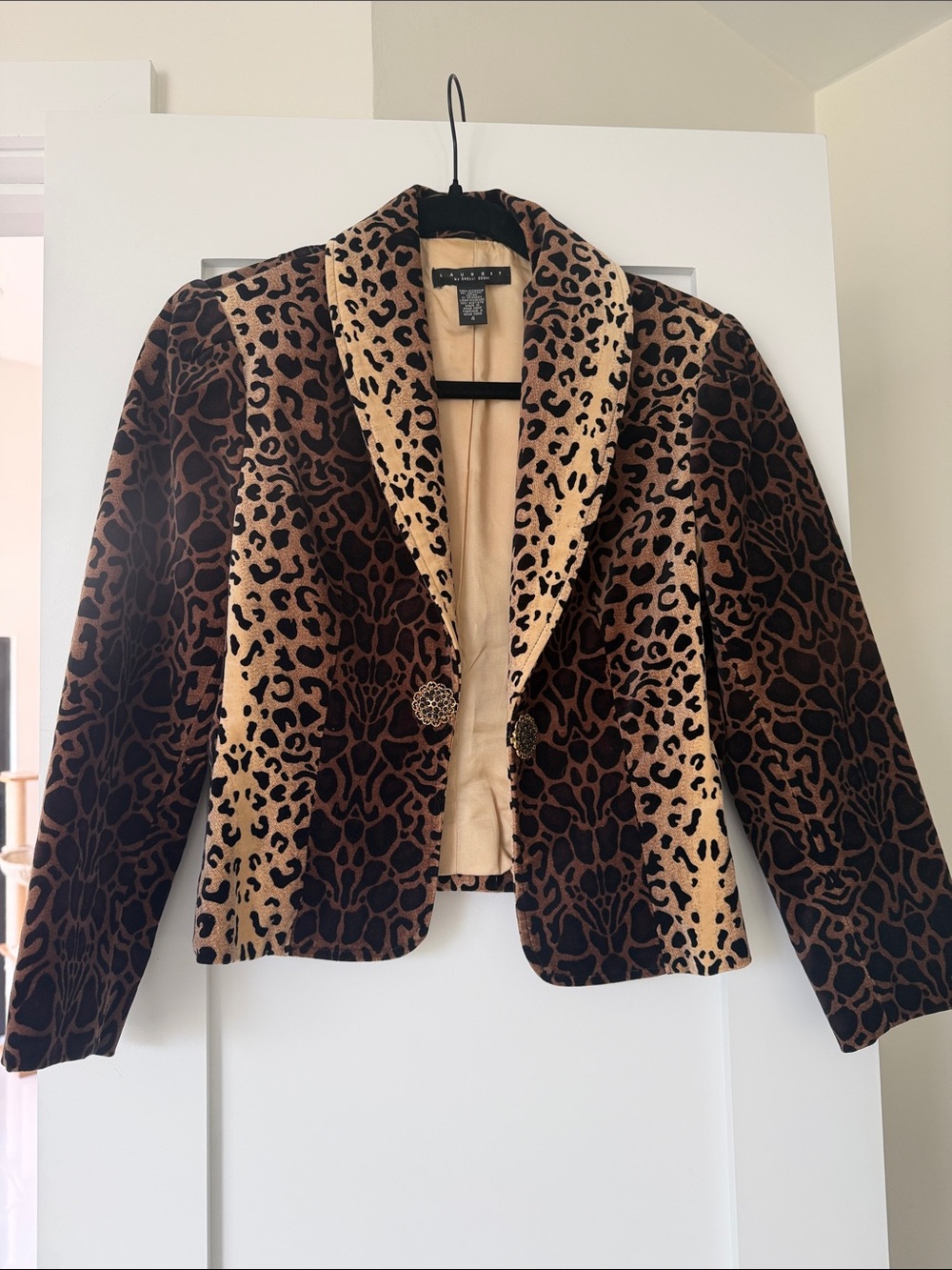 Laundry By Shelli Segal Leopard-Print Blazer